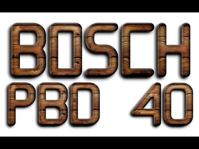 bosch pbd 40 k&auml;ytt&ouml;ohje