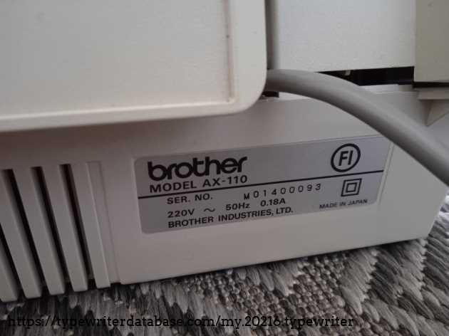brother ax 110 k&auml;ytt&ouml;ohje
