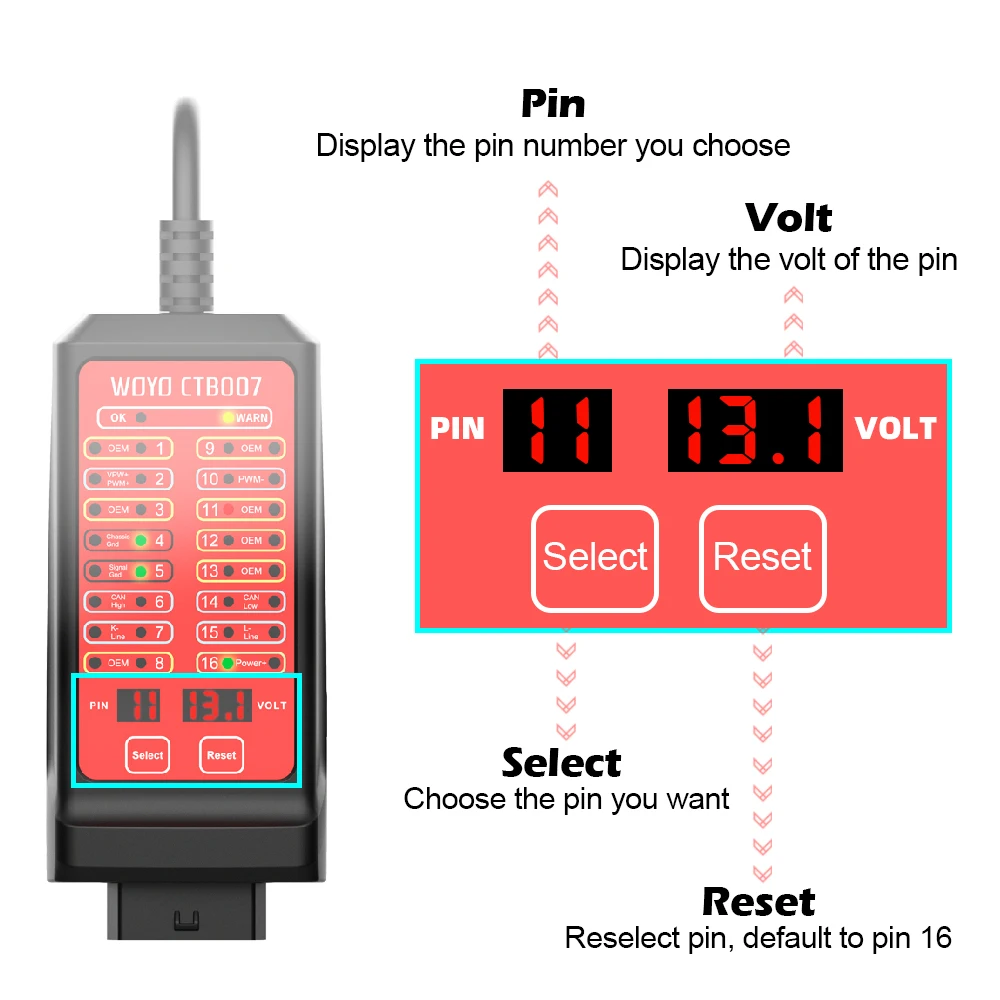 c pwr obd ii testeri s100 k&auml;ytt&ouml;ohje