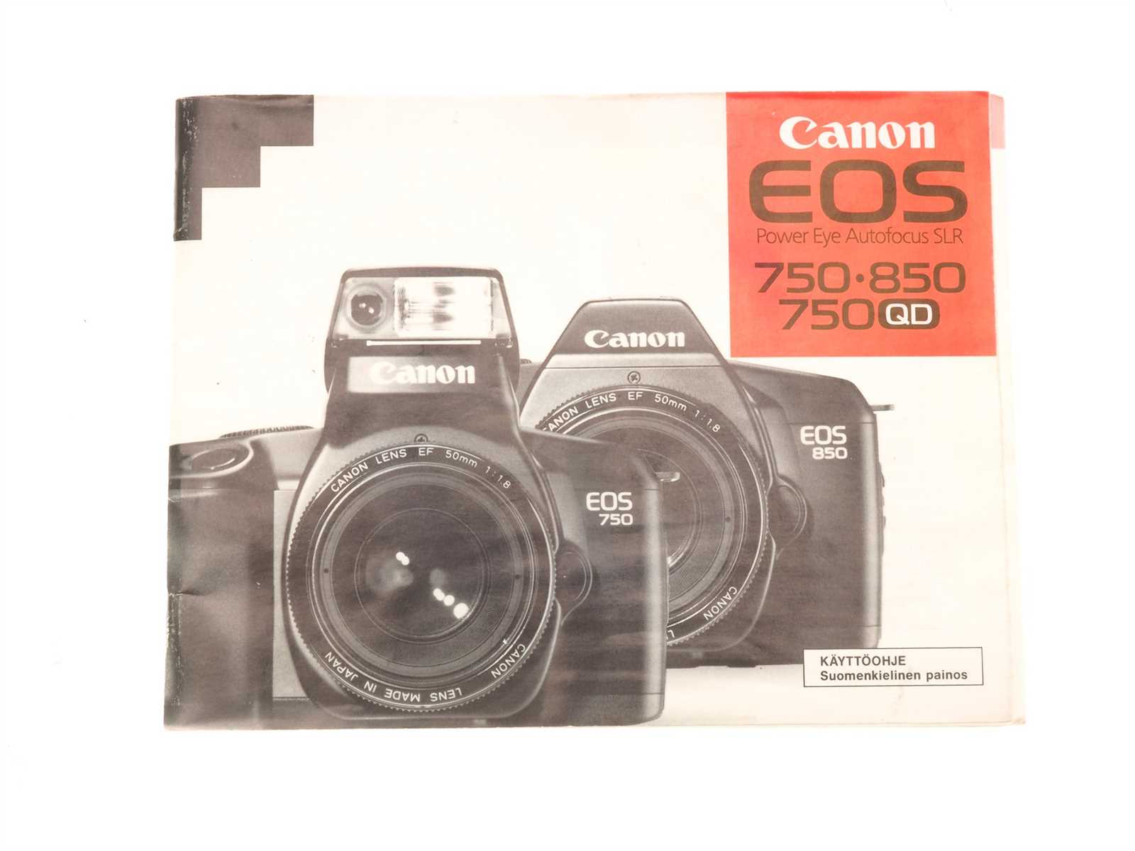 canon eos 650 k&auml;ytt&ouml;ohje