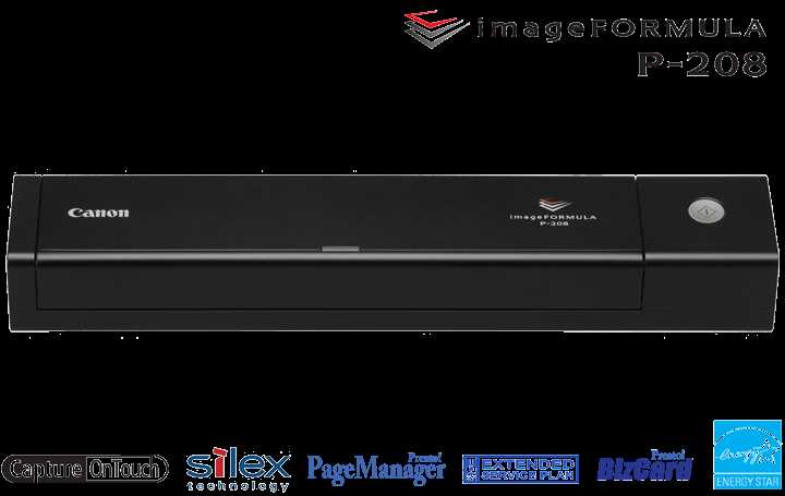 canon imageformula p 208 k&auml;ytt&ouml;ohje