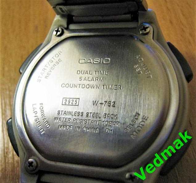 casio w 752 k&auml;ytt&ouml;ohje