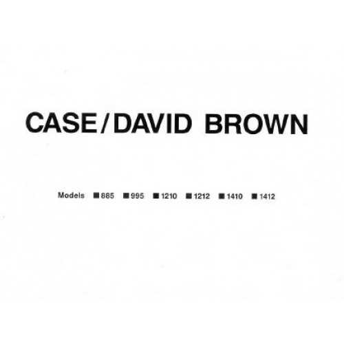 david brown 1210 k&auml;ytt&ouml;ohje