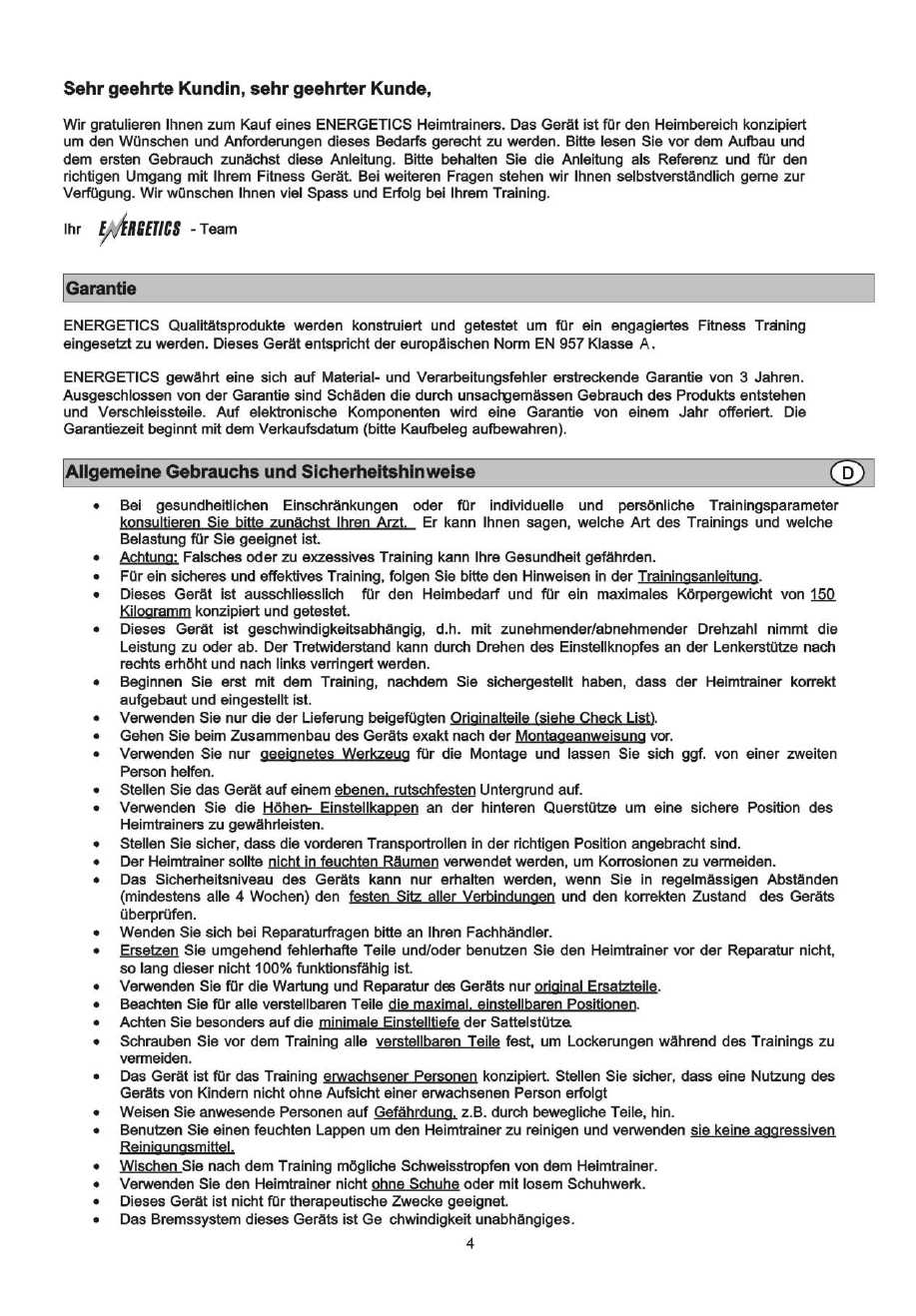 energetics ct 9.0 k&auml;ytt&ouml;ohje