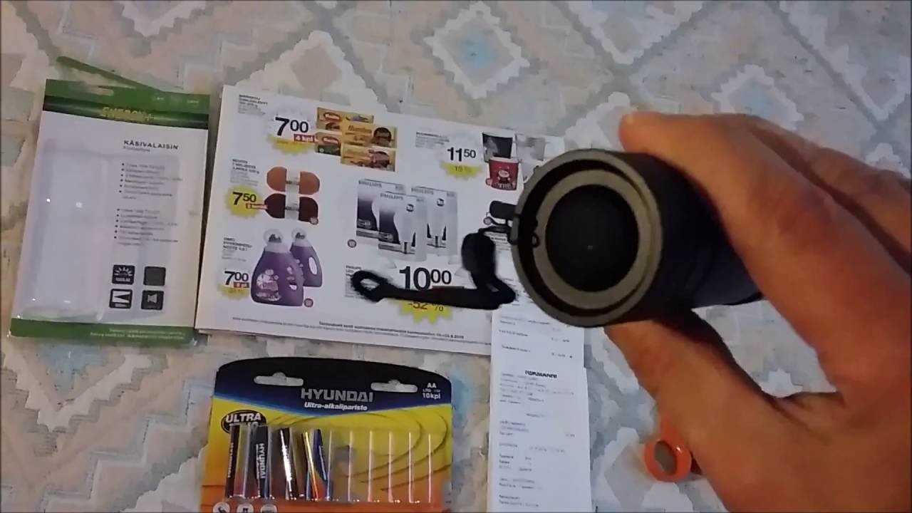 energy+ k&auml;sivalaisin 250 lm k&auml;ytt&ouml;ohje