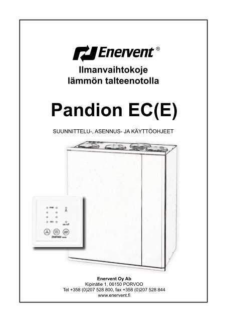 enervent pingvin 120 ece k&auml;ytt&ouml;ohje