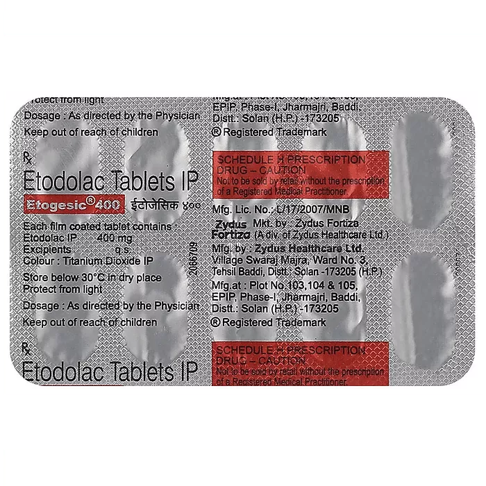 etodolac 400 mg k&auml;ytt&ouml;ohje