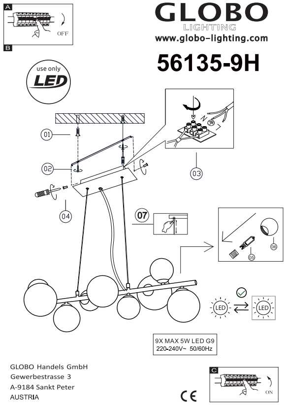 globo lightning 37200s 37201s k&auml;ytt&ouml;ohje user manual