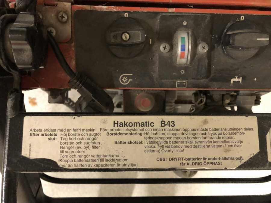 hakomatic b43 s k&auml;ytt&ouml;ohje