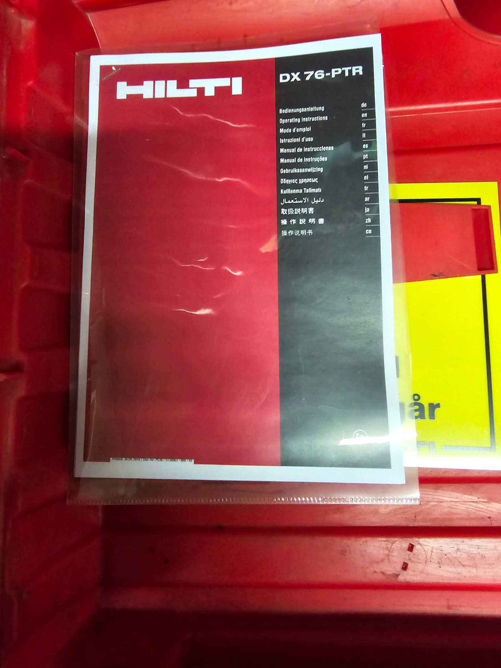 hilti dx 76 ptr k&auml;ytt&ouml;ohje