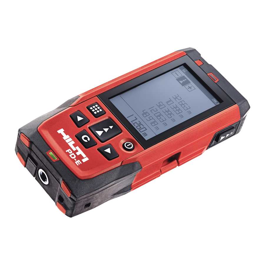 hilti pd e k&auml;ytt&ouml;ohje