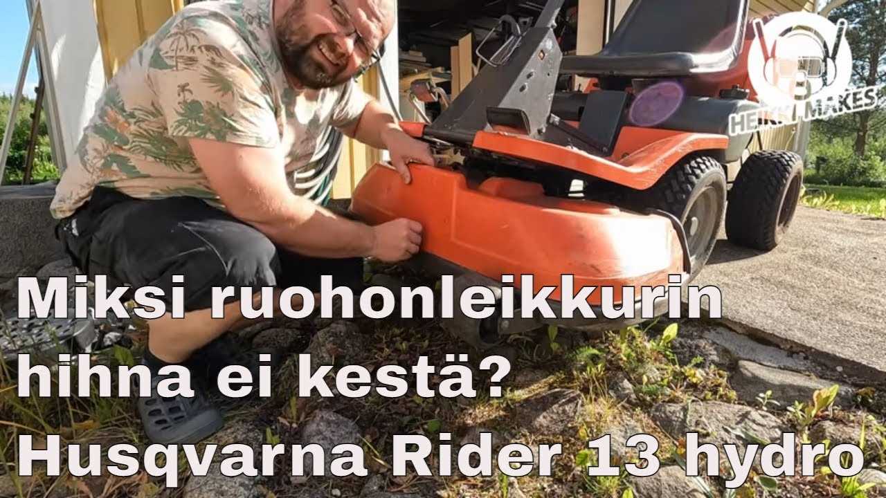 jonsered p&auml;&auml;lt&auml;ajettava ruohonleikkurin lt 2015 k&auml;ytt&ouml;ohje