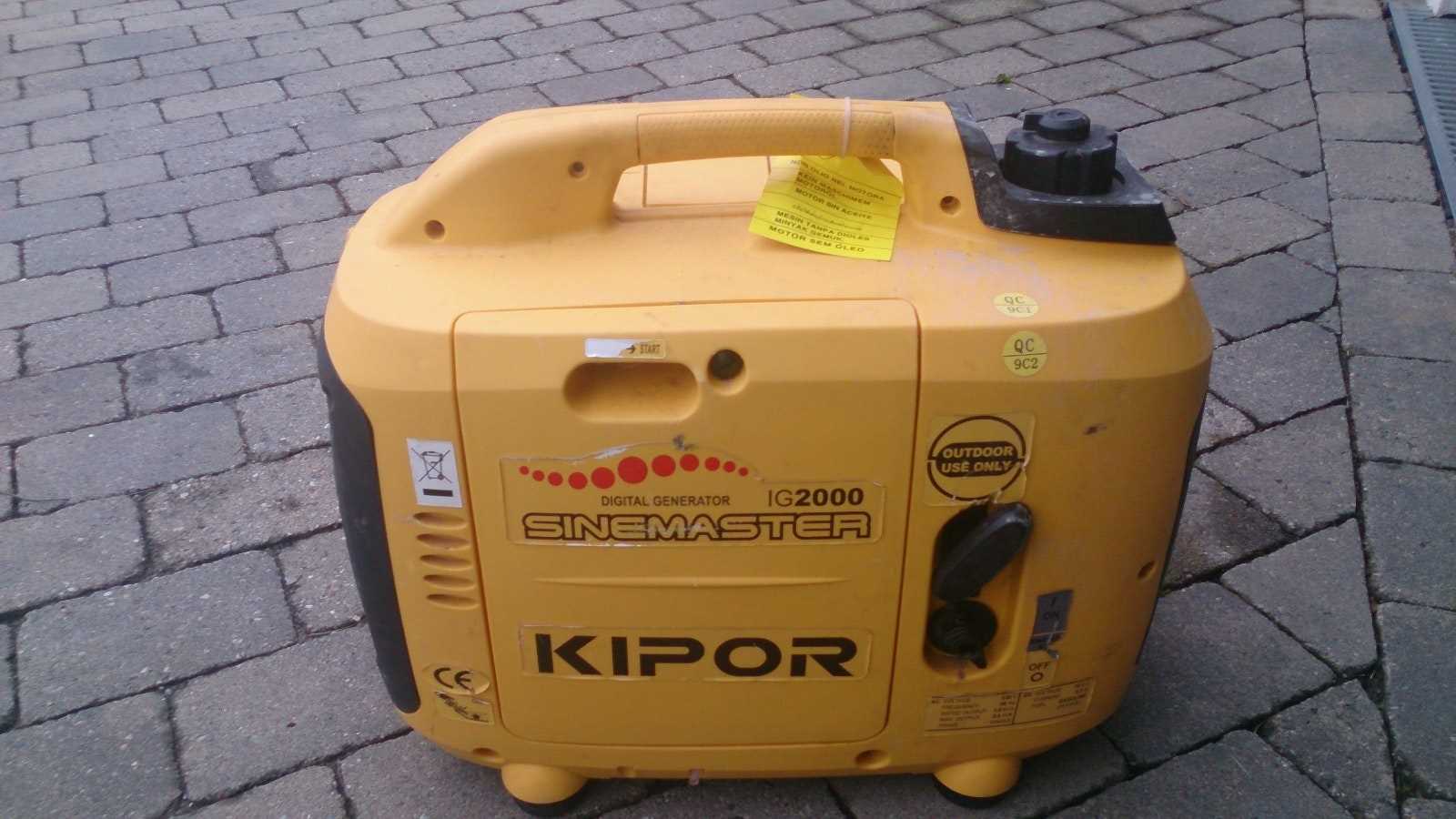 kipor ig 20000 k&auml;ytt&ouml;ohje