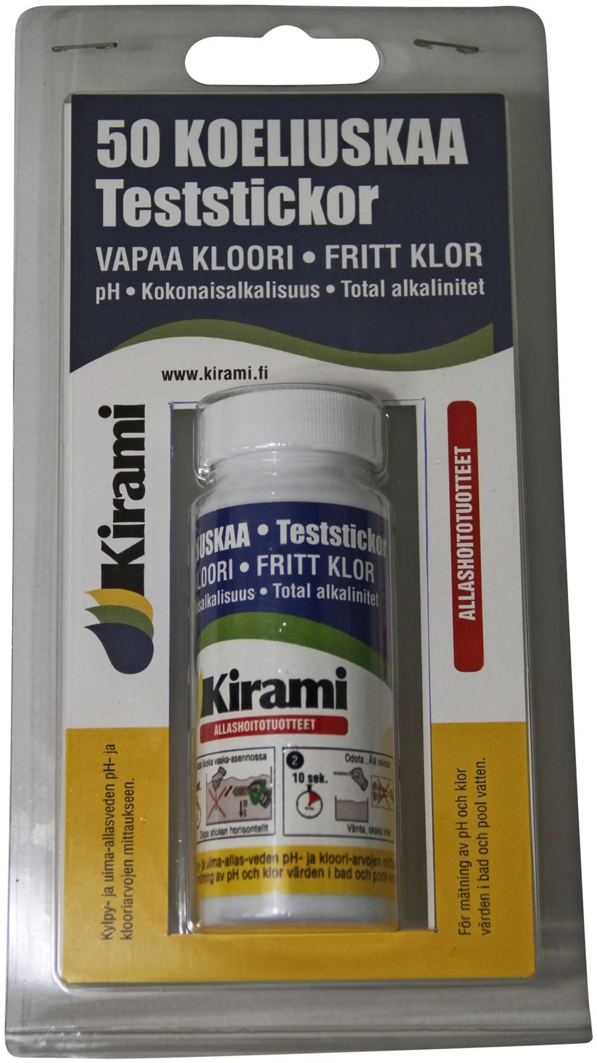 kloori ja ph mittarin k&auml;ytt&ouml;ohjeet