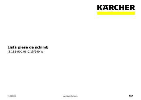 k&auml;rcher 5.100 k&auml;ytt&ouml;ohje