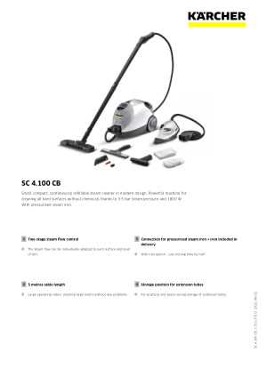 k&auml;rcher sc 4.100 c k&auml;ytt&ouml;ohje