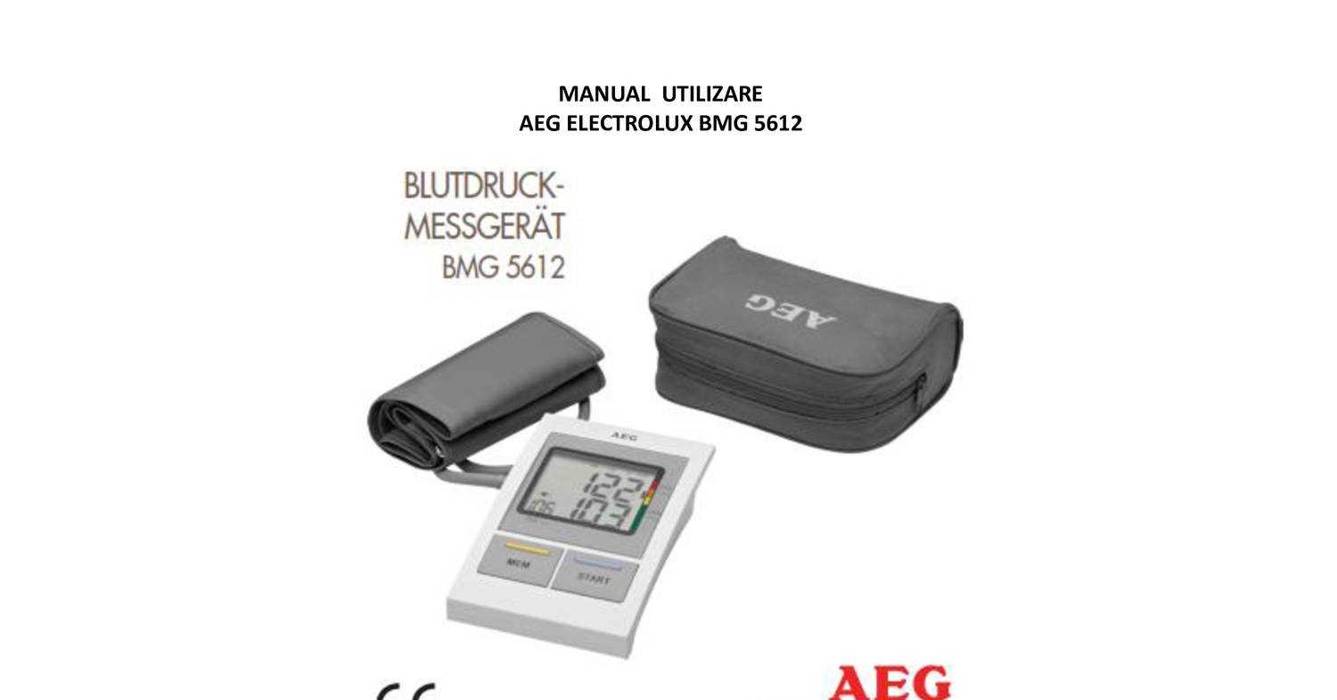 k&auml;ytt&ouml;ohje aeg bmg 5612