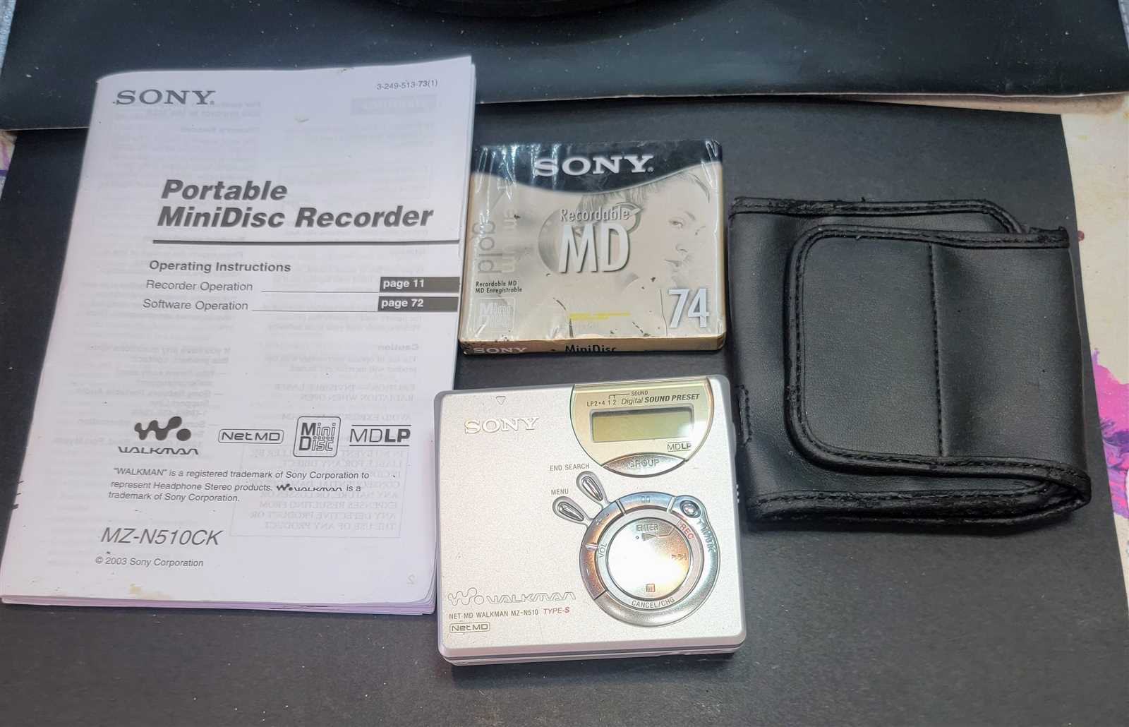k&auml;ytt&ouml;ohje sony walkman mz