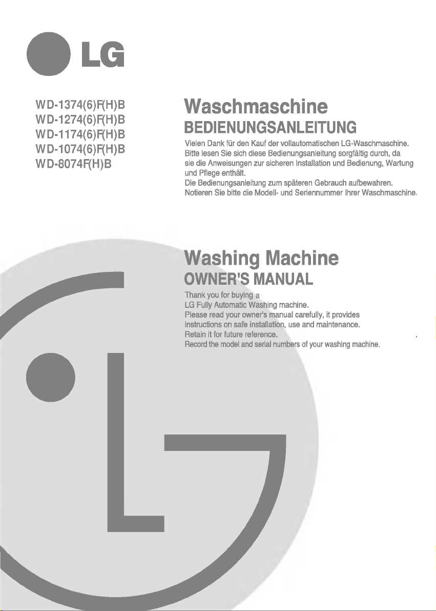 lg intellowasher 7kg k&auml;ytt&ouml;ohje wd 1074fb