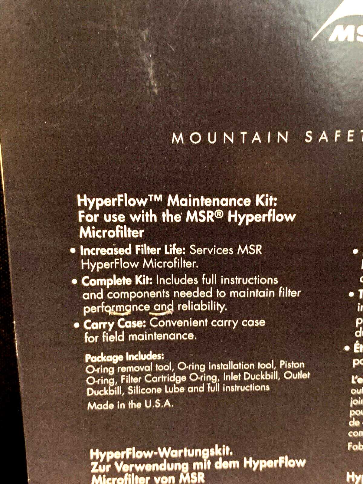 msr hyperflow microfilter k&auml;ytt&ouml;ohje