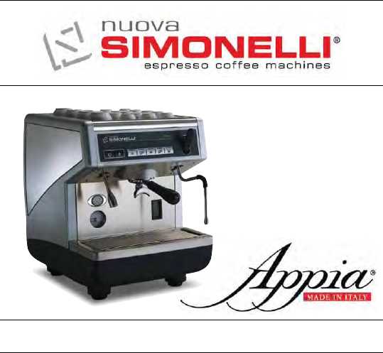 nuova simonelli appia 2 käyttöohje nuova simonelli appia 2 käyttöohje