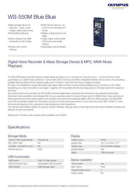 olympus vn 541pc k&auml;ytt&ouml;ohje pdf