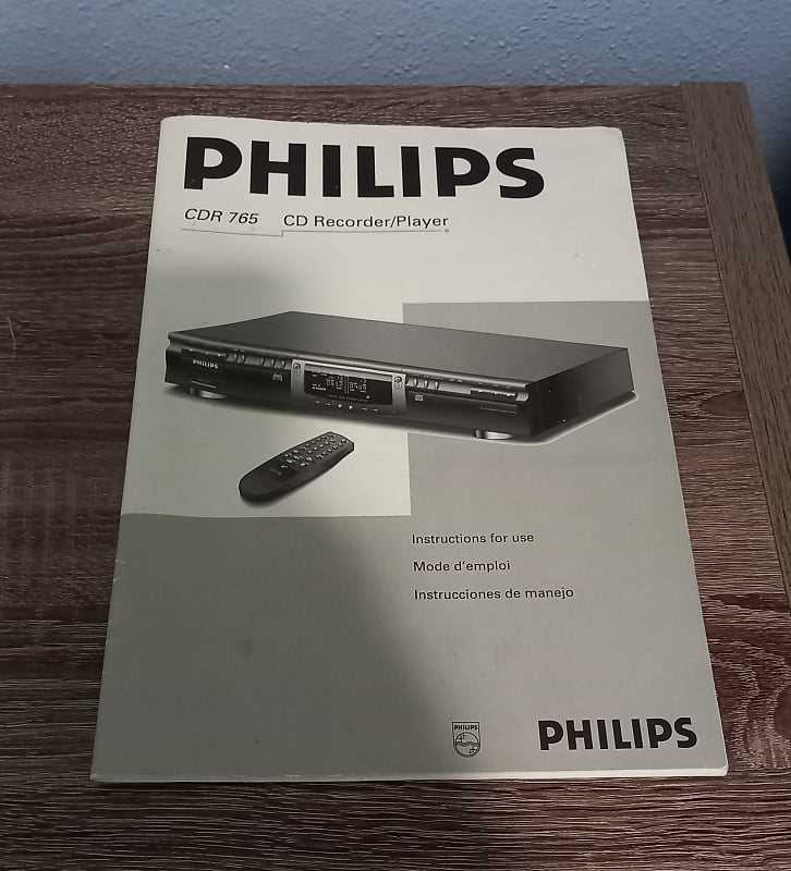 philips cdr 765 k&auml;ytt&ouml;ohje