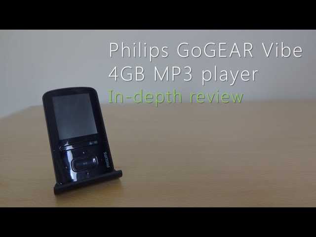 philips gogear vibe k&auml;ytt&ouml;ohje