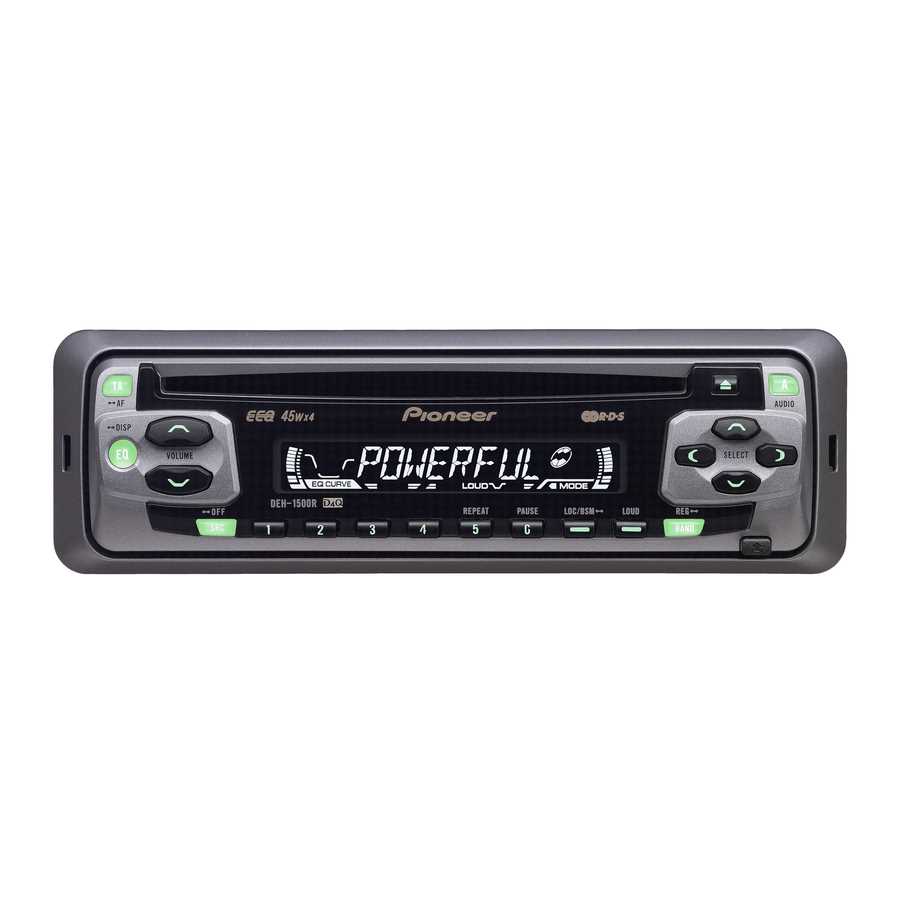 pioneer deh 1800ub k&auml;ytt&ouml;ohje suomeksi