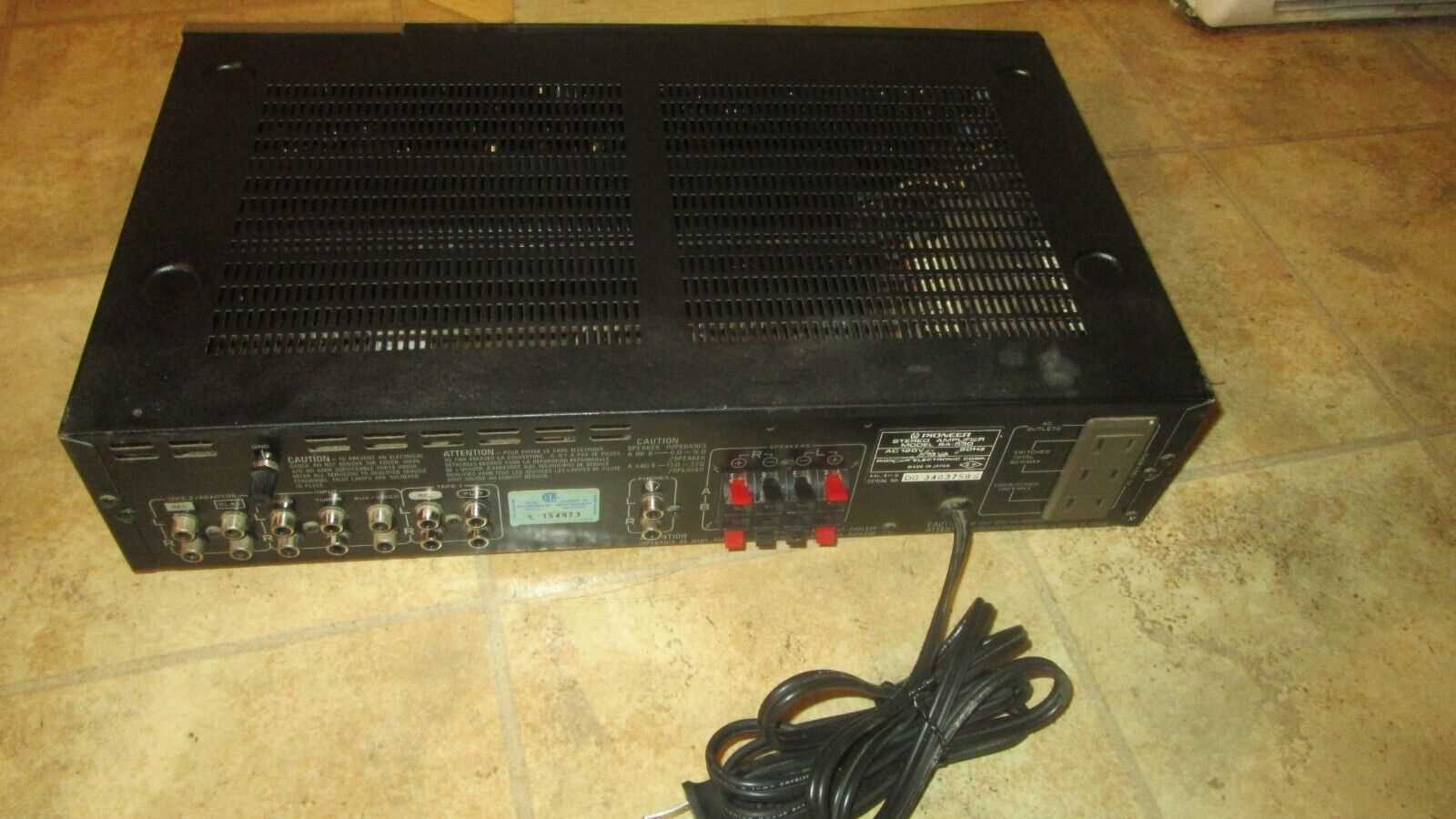 pioneer sa 530 stereo amplifier k&auml;ytt&ouml;ohje