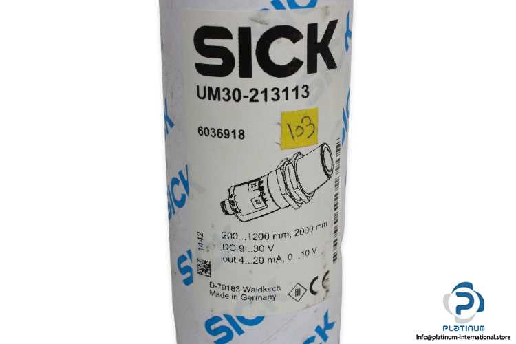 sick um30 214113 k&auml;ytt&ouml;ohje