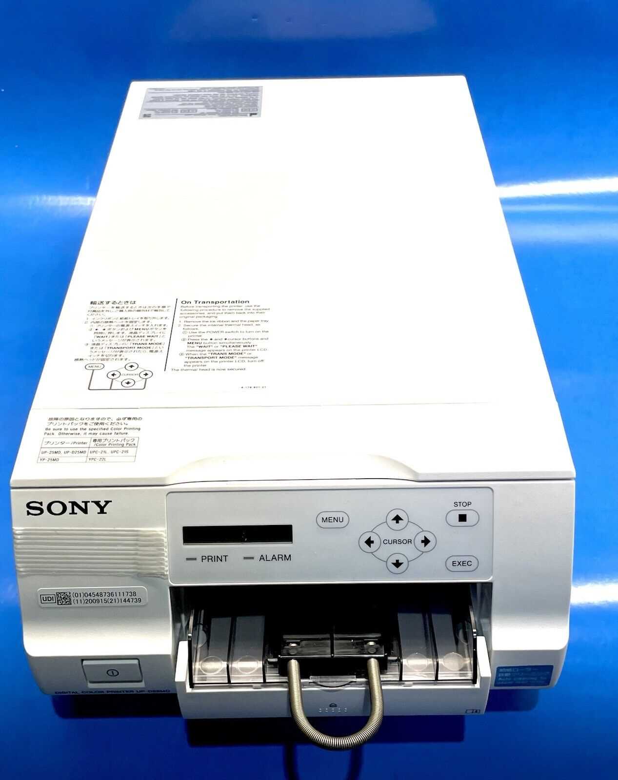 sony up 25md käyttöohje sony up 25md käyttöohje