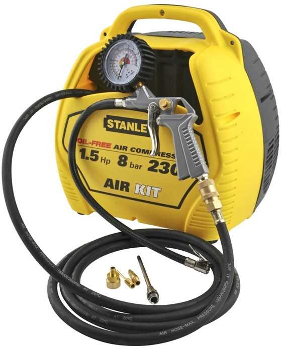 stanley kompressori 6l 1 5hp 8bar k&auml;ytt&ouml;ohje