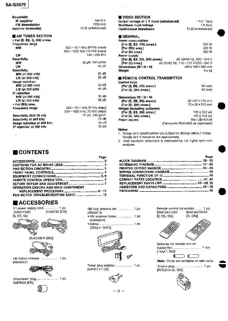 technics sa gx670 k&auml;ytt&ouml;ohje