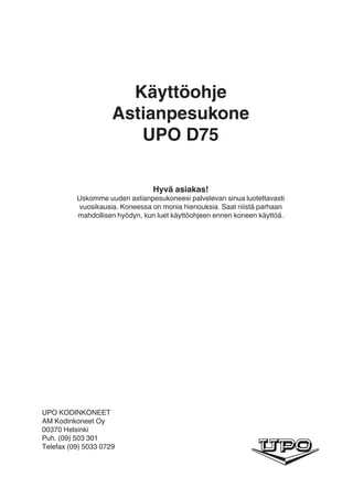 upo c 210 k k&auml;ytt&ouml;ohje