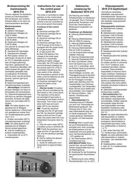 alde 3000 l&auml;mmitys k&auml;ytt&ouml;ohje