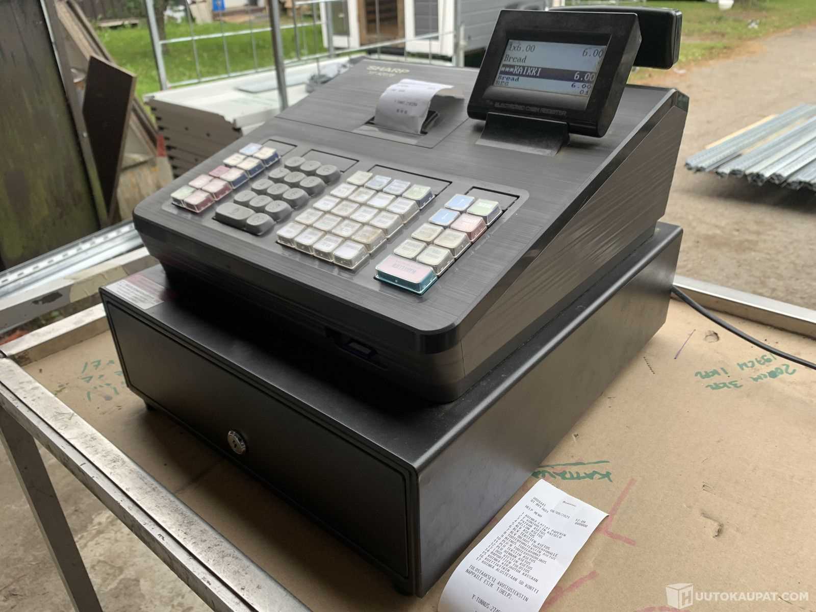 apua kassakone k&auml;ytt&ouml;ohje resetointi sharp xe a203 keskustelu