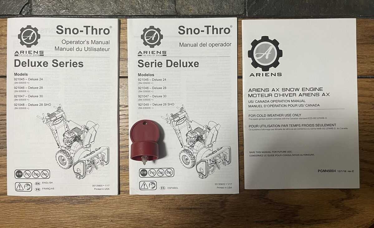 ariens deluxe 24 k&auml;ytt&ouml;ohje
