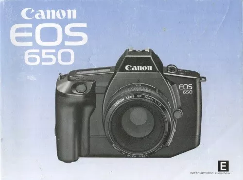 canon eos 650 k&auml;ytt&ouml;ohje