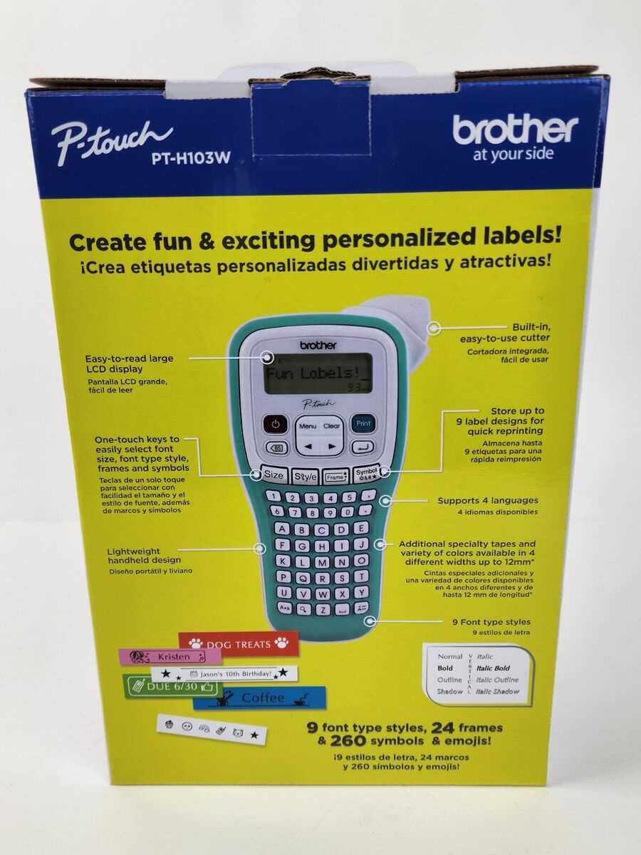brother p touch h100lb k&auml;ytt&ouml;ohje