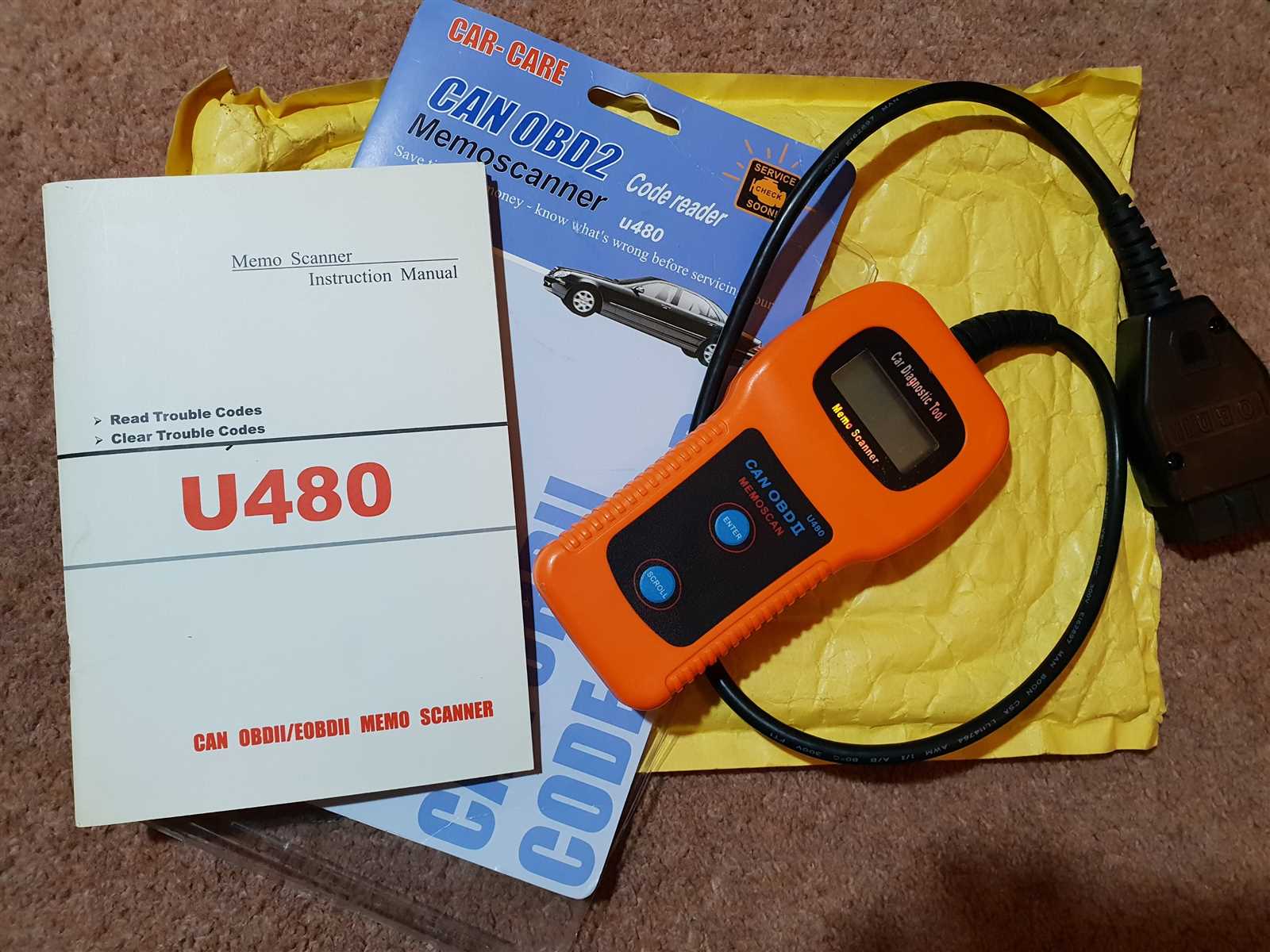 can obd2 u480 k&auml;ytt&ouml;ohje