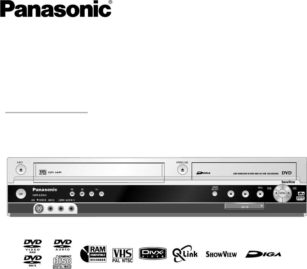 panasonic dmr es35v käyttöohje panasonic dmr es35v käyttöohje