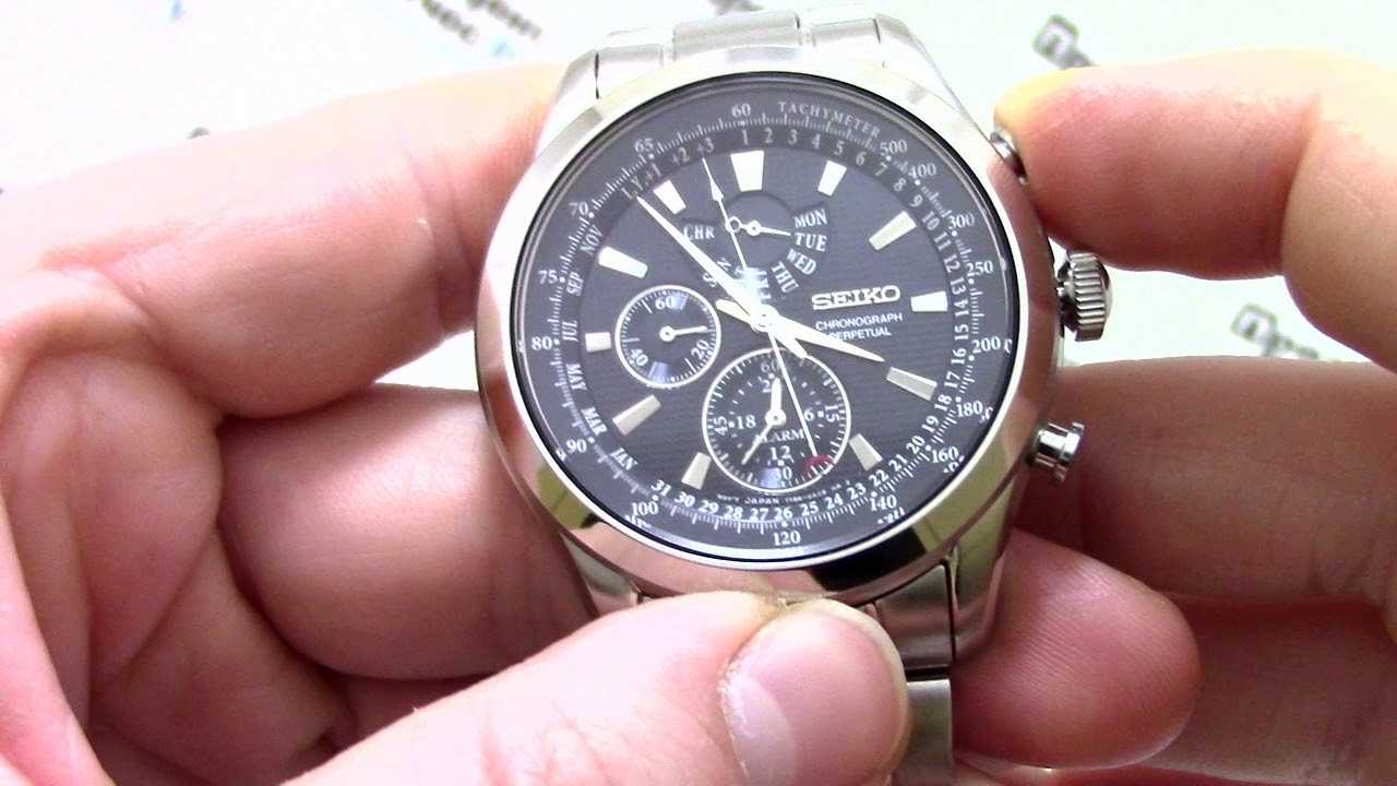seiko chronograph perpetual spc125 k&auml;ytt&ouml;ohje