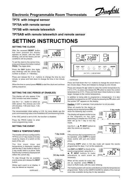 danfoss temperature sensor k&auml;ytt&ouml;ohje