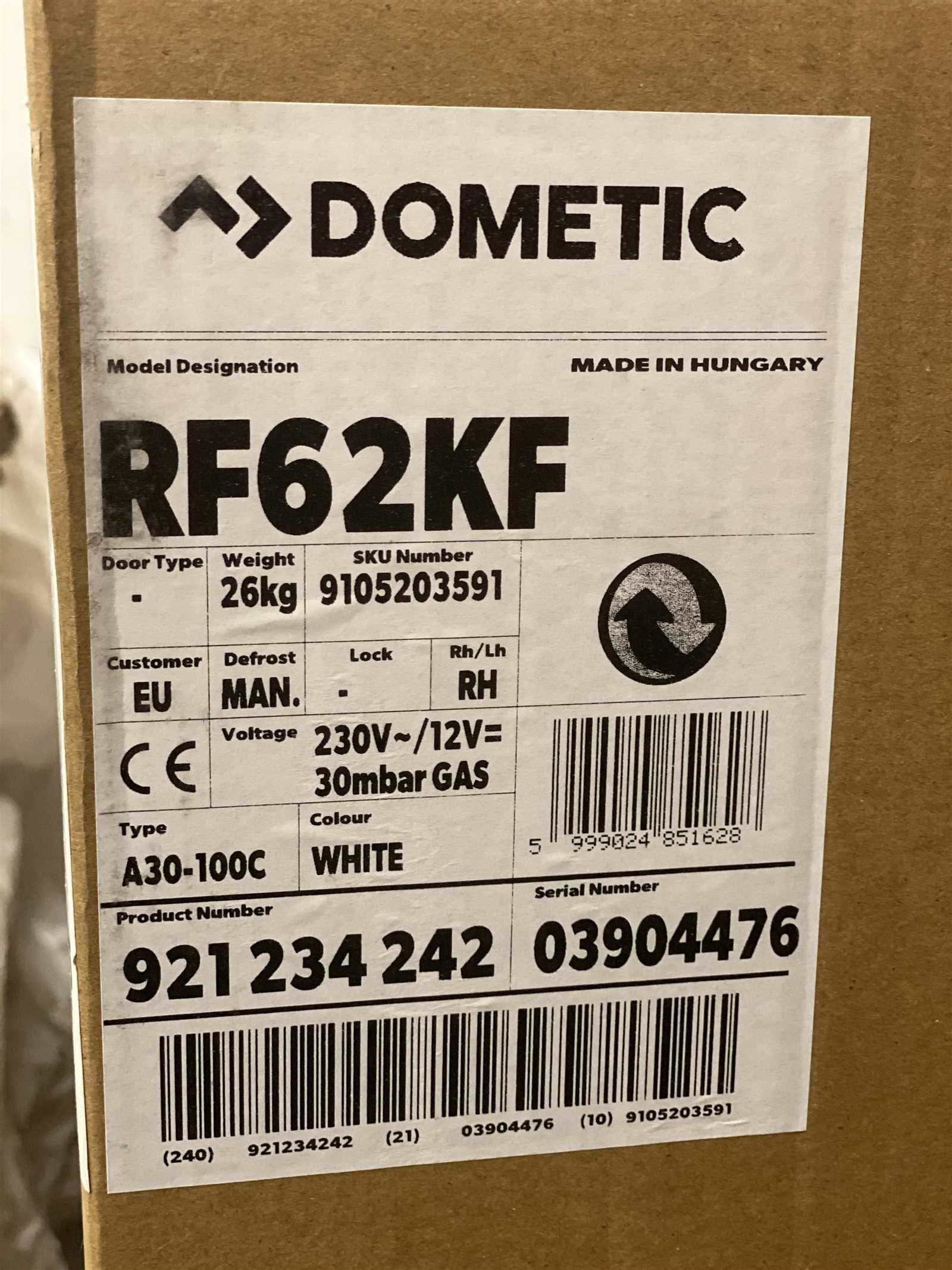 dometic combicool rf 62 k&auml;ytt&ouml;ohje