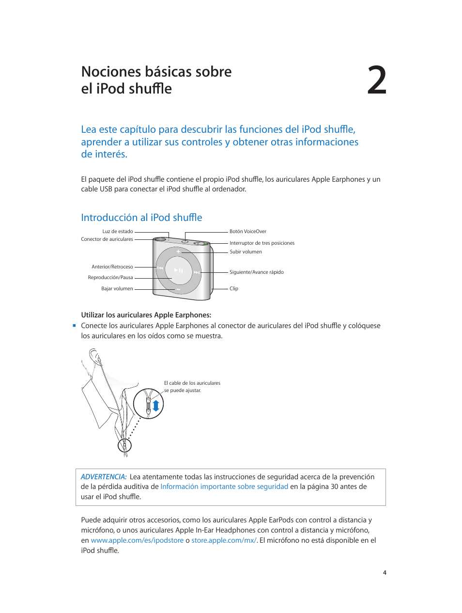 ipod shuffle 2 k&auml;ytt&ouml;ohje