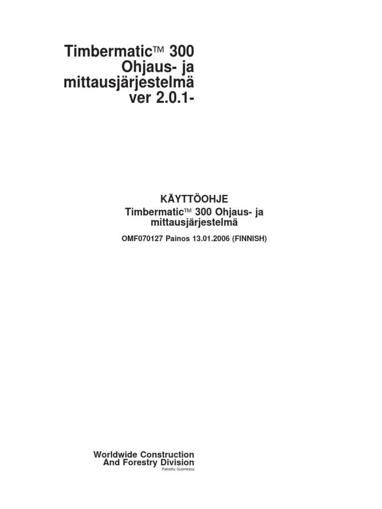 ltr 6 suunnittelu asennus ja k&auml;ytt&ouml;ohjeet