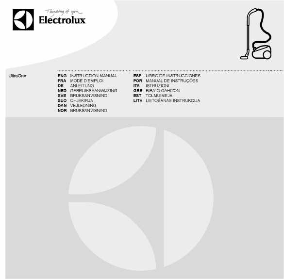 electrolux ultra one imuri käyttöohje electrolux ultra one imuri käyttöohje