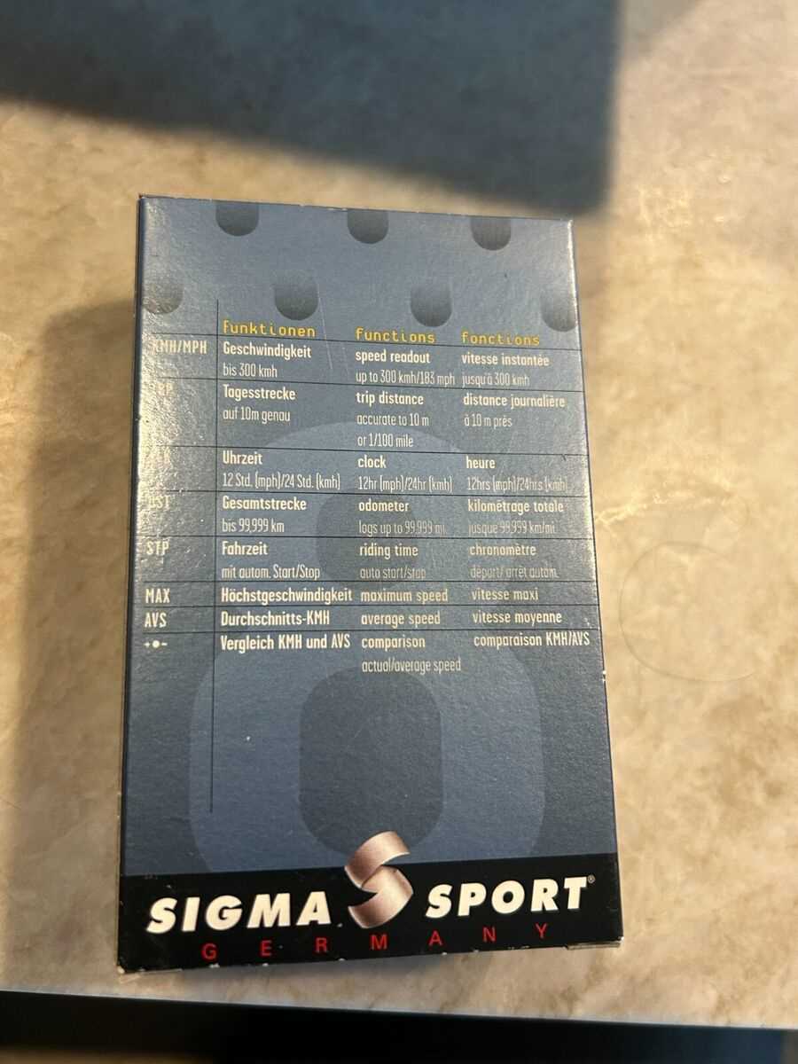 sigma sport 800 k&auml;ytt&ouml;ohje