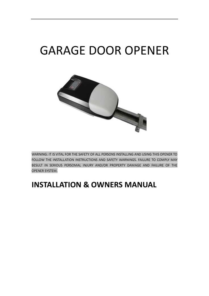garage door opener käyttöohje garage door opener käyttöohje